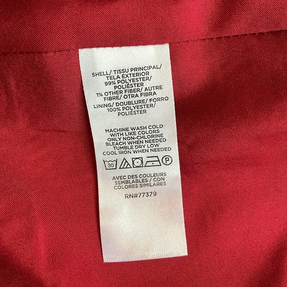 Ann Taylor Pink Multi Houndstooth Tweed Long Jacket - Like new - Picture 7 of 12